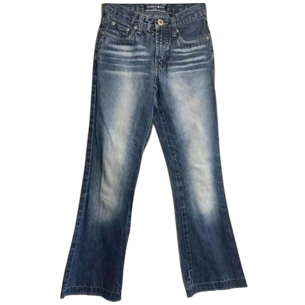 Girls Bootcut Jeans 10 Slim Vintage Y2K Limited Too Hong Kong Dreamy Denim